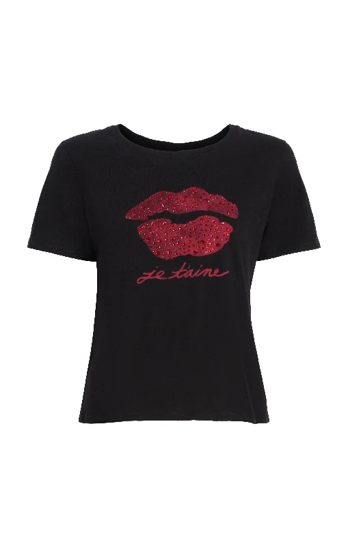 Kisses Je Taime Shrunken Tee