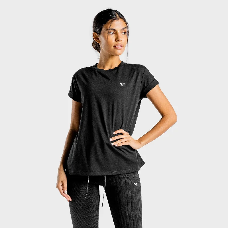 Luxe Oversize Tee - Onyx