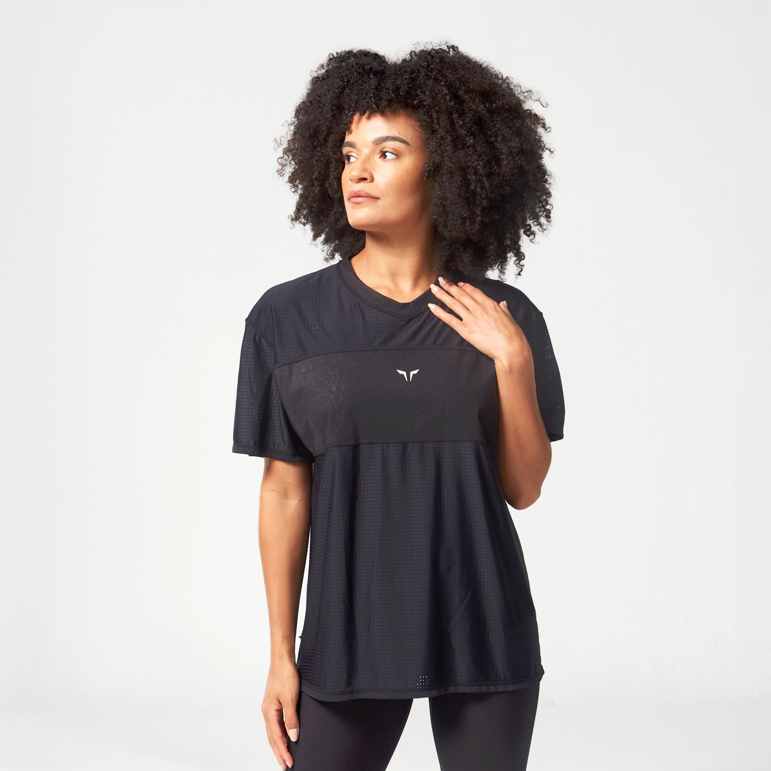 Mesh Reversible Tee - Black