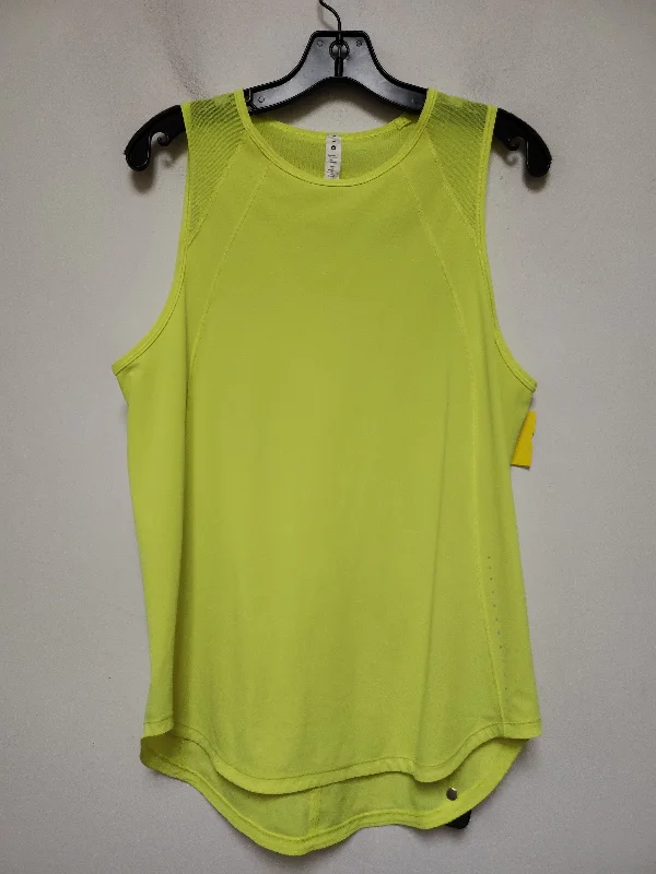 Athletic Tank Top By Lululemon In Green, Size: 10