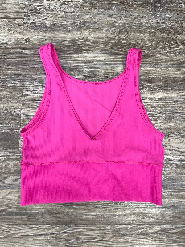 Athletic Tank Top By Lululemon In Pink, Size: M