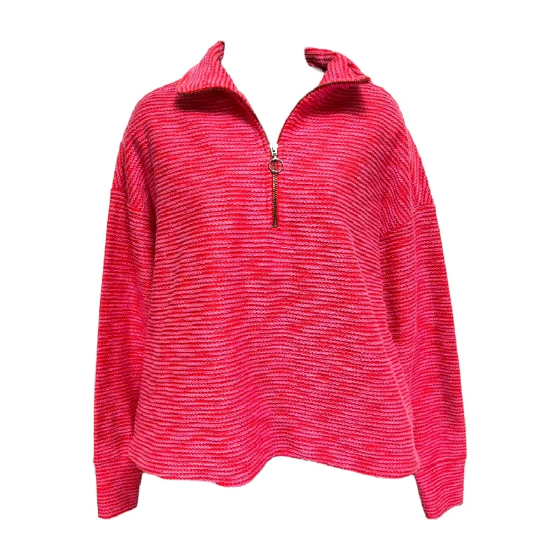 Athletic Top Long Sleeve Collar By Sweaty Betty In Pink, Size: S