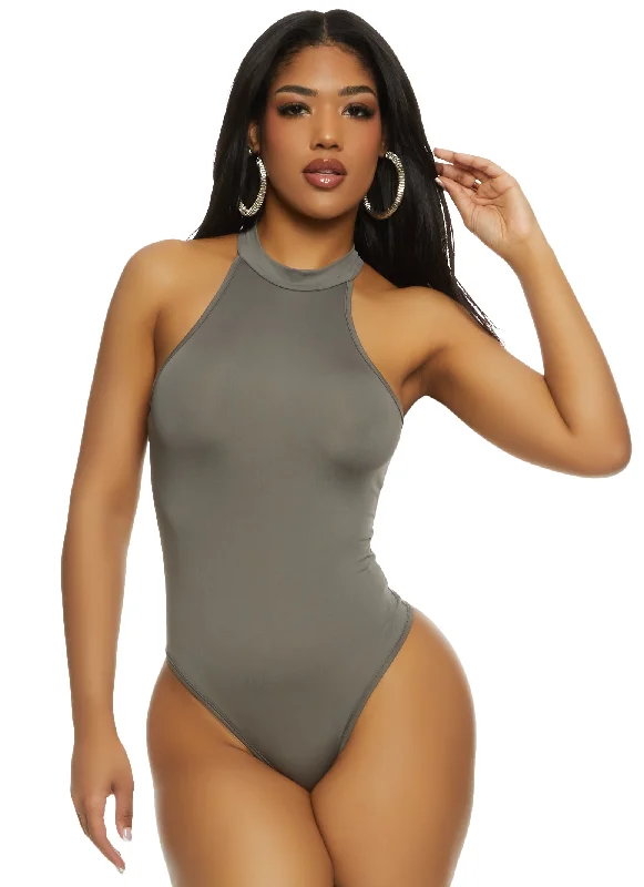 Daisy High Neck Racerback Bodysuit