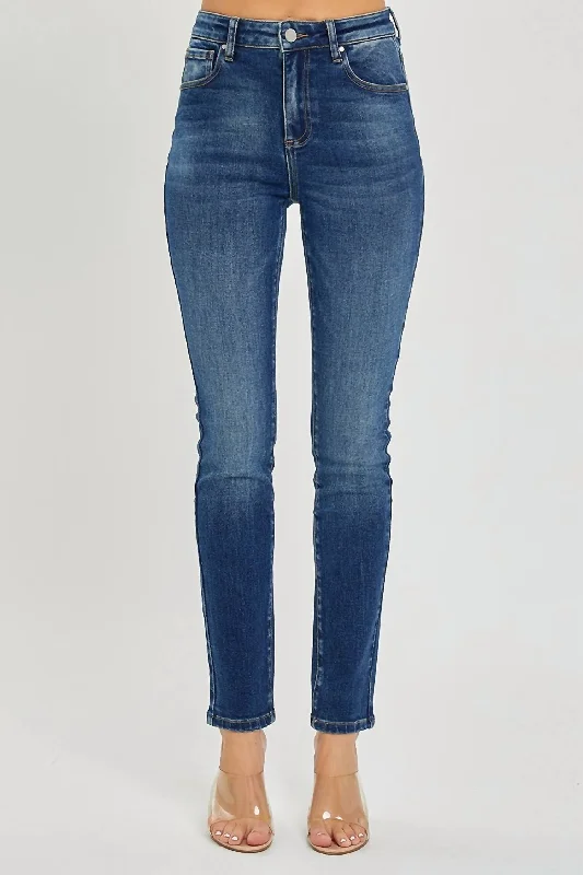 Deliah High Rise Skinny Jeans In Dark Wash