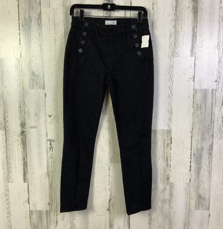 Jeans Skinny By Loft In Black, Size: 4