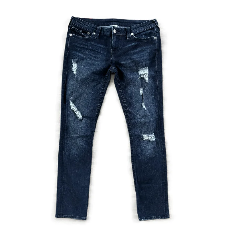 Jeans Straight By True Religion In Blue Denim, Size: 14