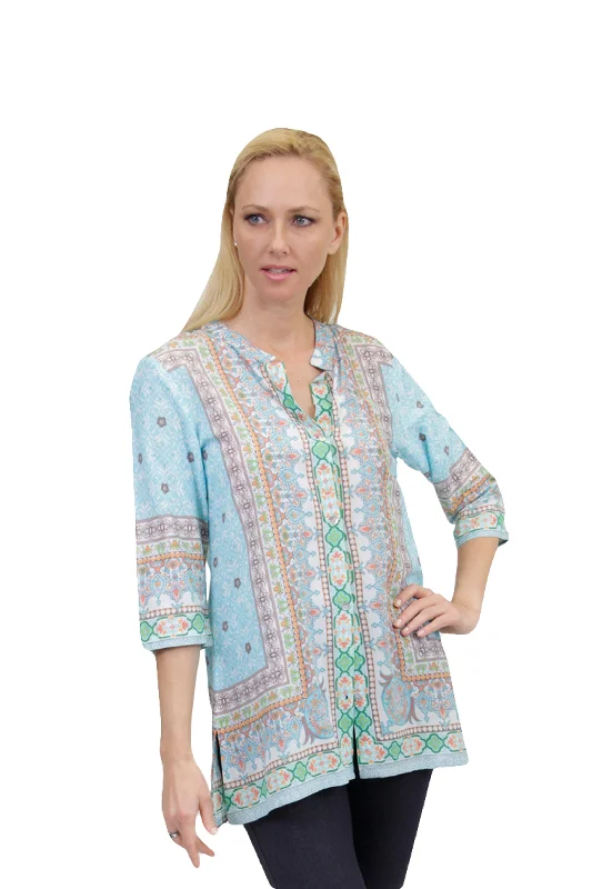 Mosaic Border Print Tunic