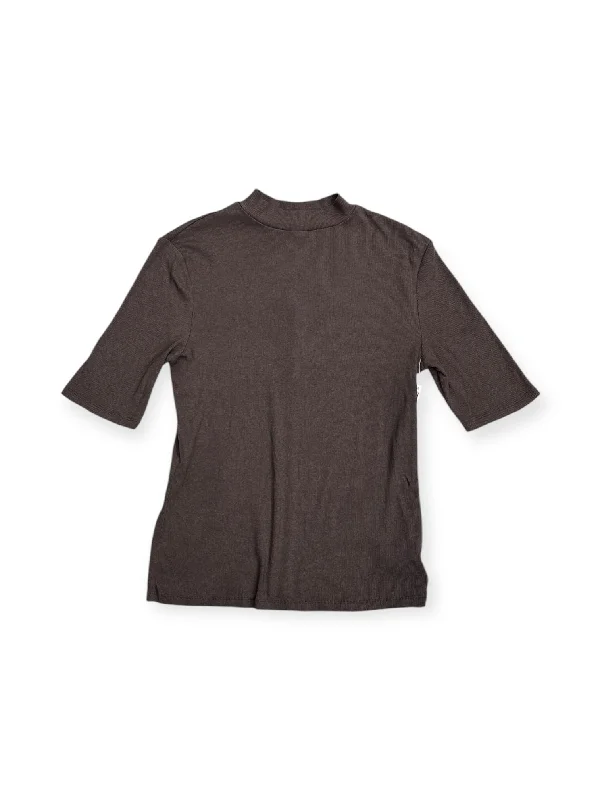 Top Short Sleeve By A New Day In Brown, Size: S