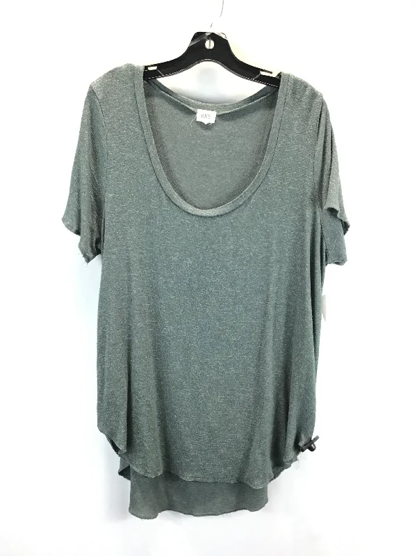 Top Short Sleeve By Bke In Green, Size: L