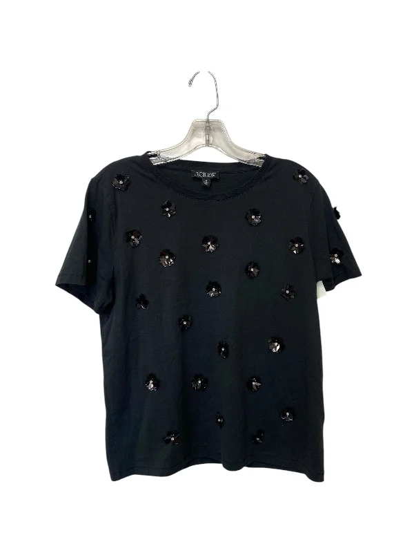 Top Short Sleeve By J. Crew In Black, Size: M