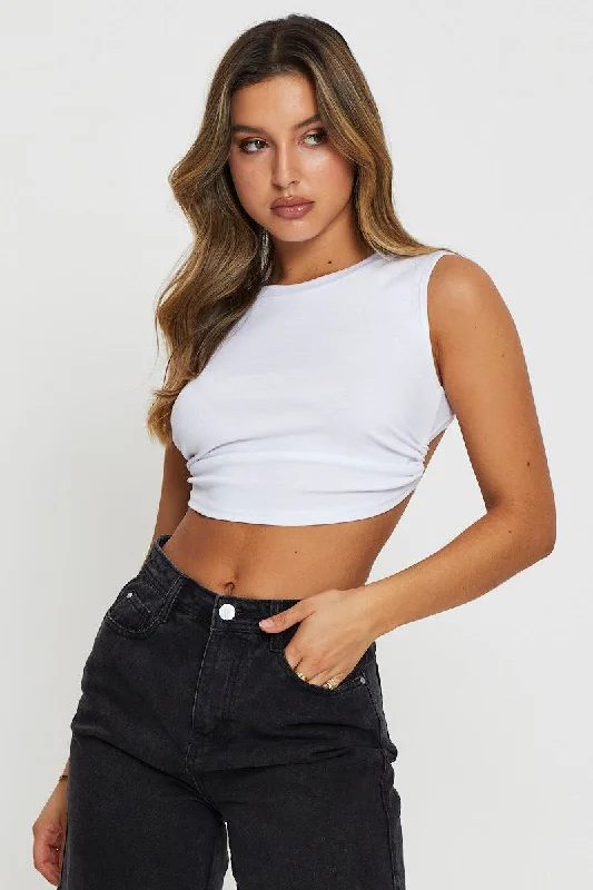 White Crop Top