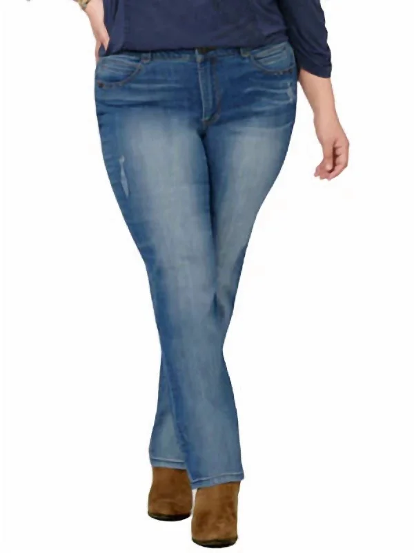 Women's Ab Solution Straight Leg Jeans In Blue