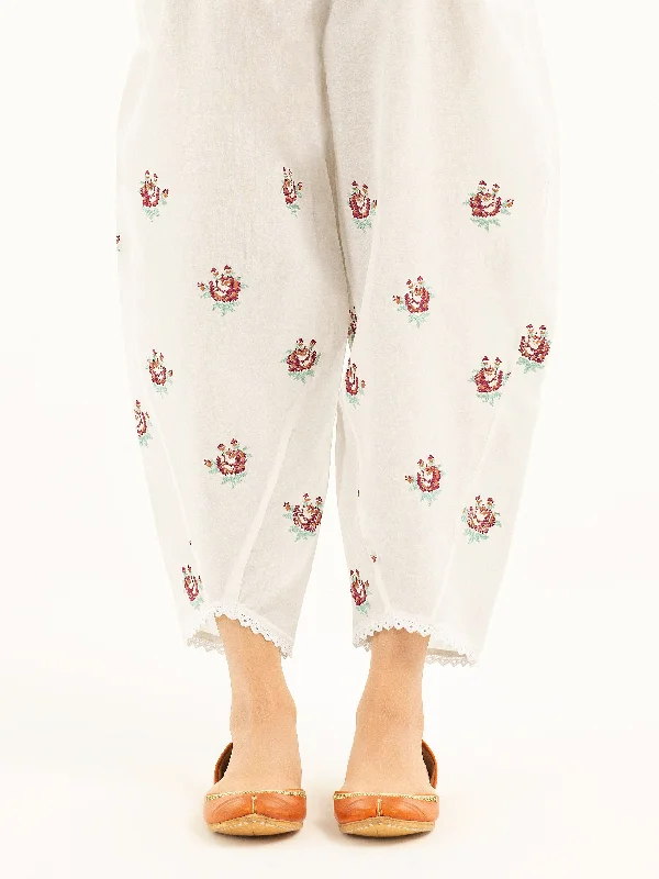 Embroidered Cambric Trousers