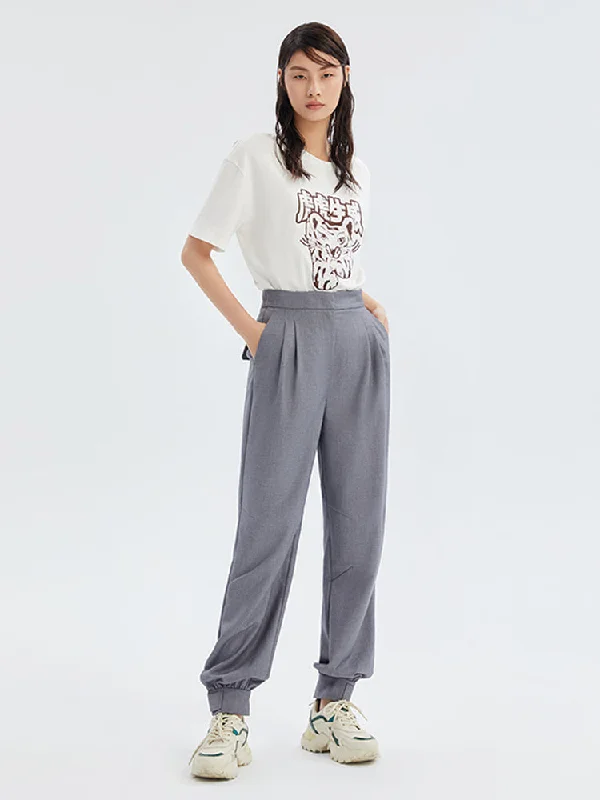 Plain Street Style Pants