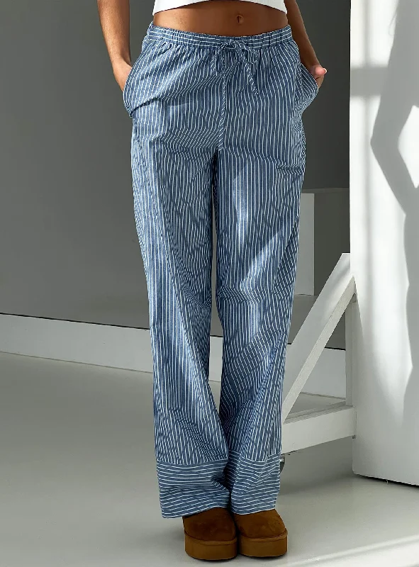 Veridian Pants Blue Stripe