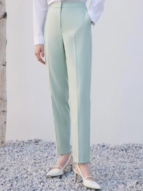 Worsted Wool Tapered Women Pants