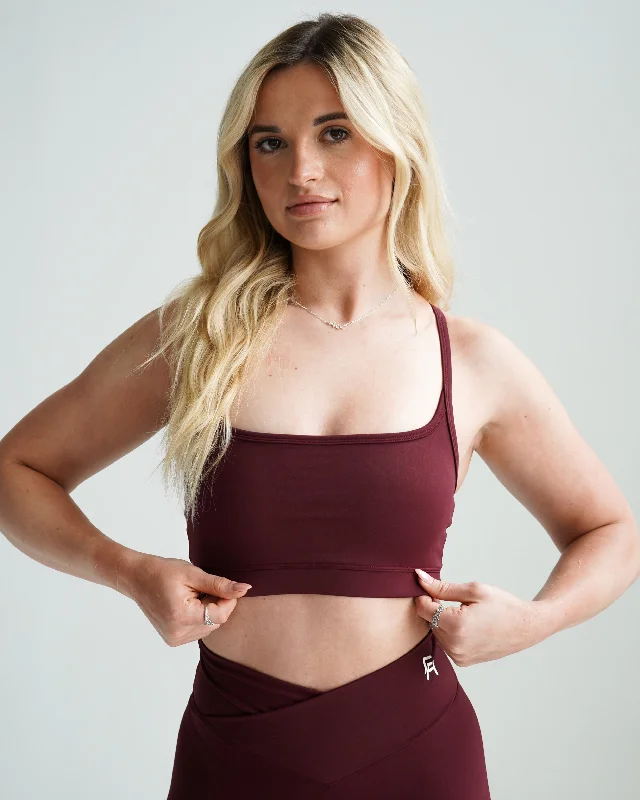 Impact Sports Bra - Wine