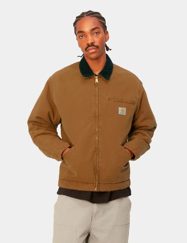 CarharttWIP OG Detroit Jacket (Organic Aged canvas) - Dusty Hamilton Brown