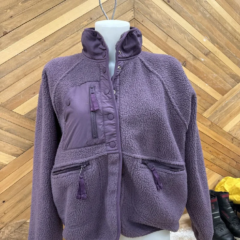 FP Movement - Women's Button-Up Fleece - MSRP $200: Purple-women-MD