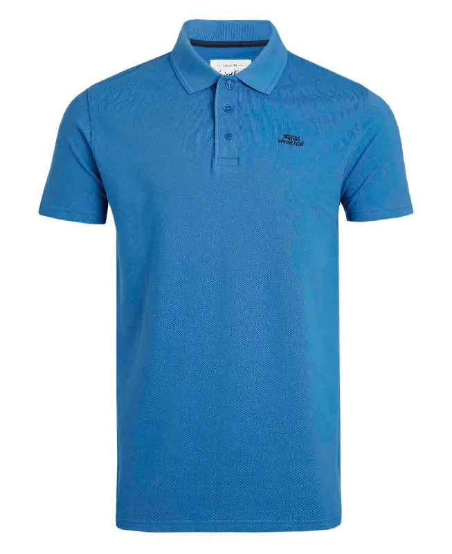 Miles Pique Polo Shirt - Blue Sapphire