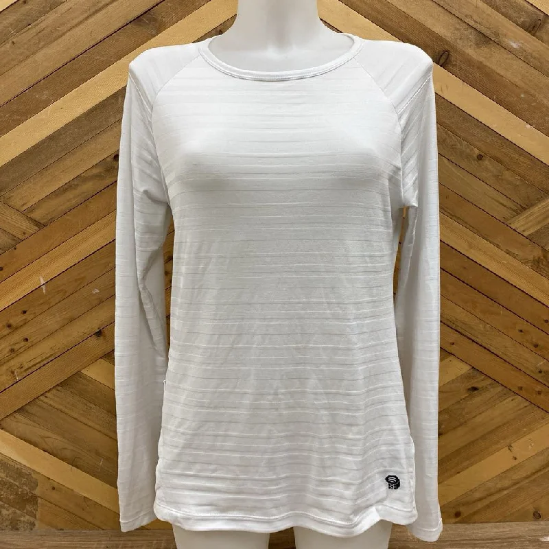 Mountain Hardwear - Women's L/S Top - MSRP $75: White-women-SM