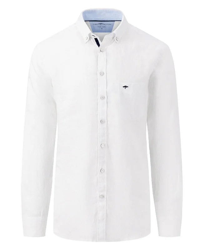 Pure Linen Shirt - White