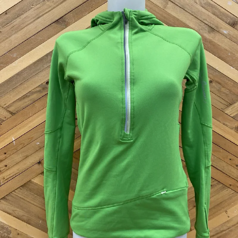 Salomon - Women's Zip up hoodie - MRSP $235: green-women-LG