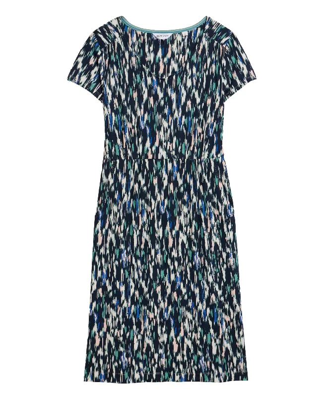 Tallie Eco Vero Jersey Dress - Navy Multi