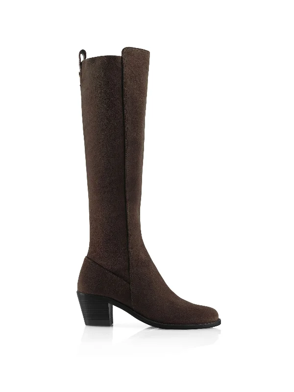 Heeled Belgravia - Chocolate Suede