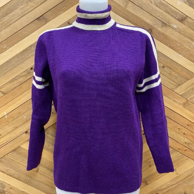 Topher- Vintage woo turtle neck sweater : Purple -women-SM