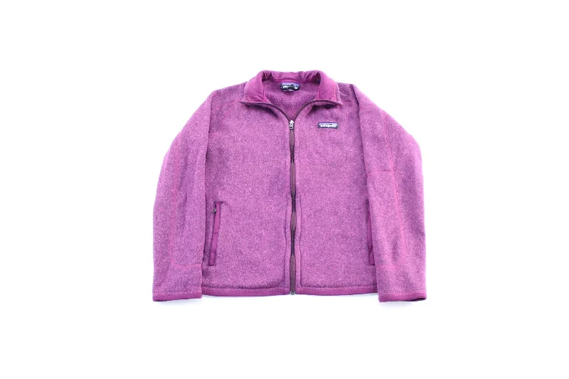 Women's Patagonia Logo Patch Purple Zip Up Jacket