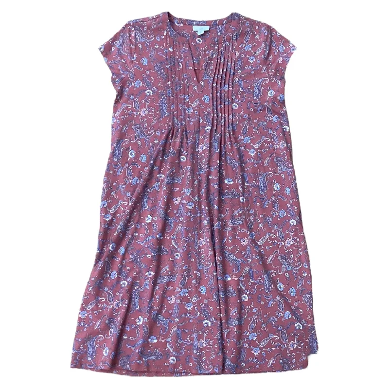 Paisley Print Dress Casual Midi J. Jill, Size S