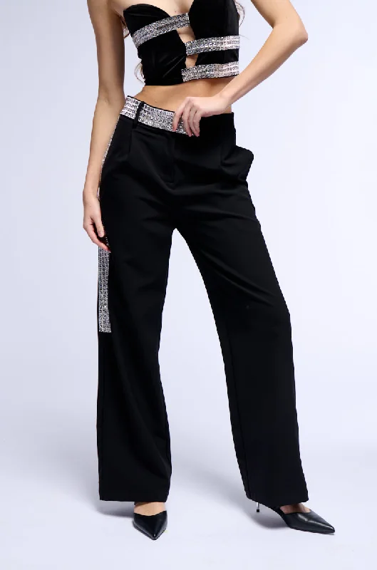 ALL NIGHT DREAM WOVEN WIDE LEG TROUSER