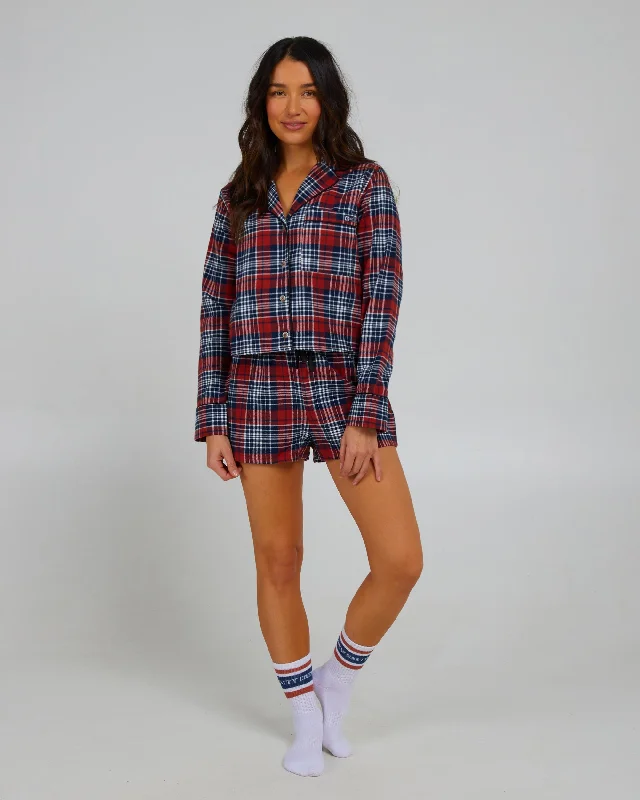 LAKE HOUSE PJ SET FLANNEL - Spiced