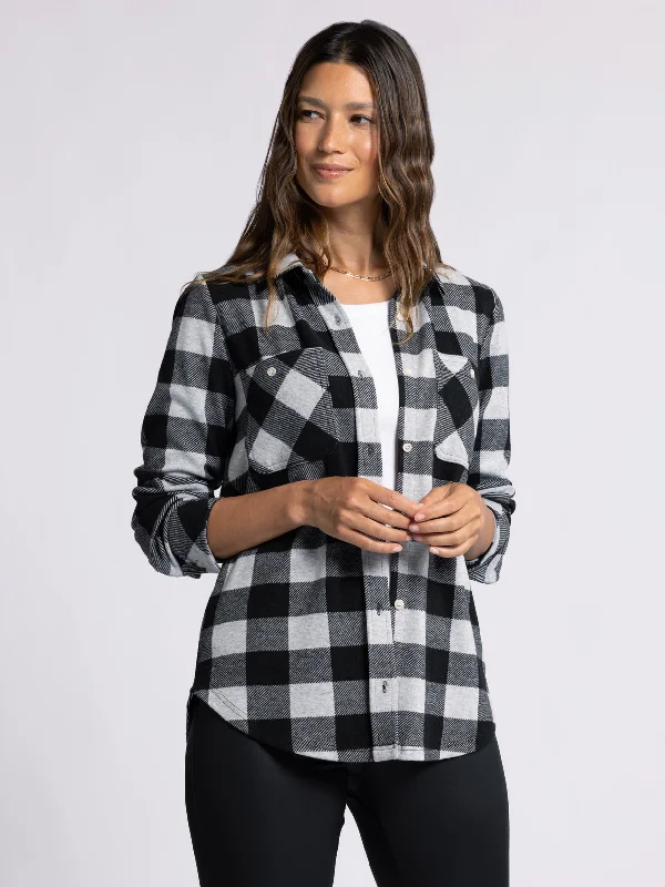 GREY BLACK PLAID