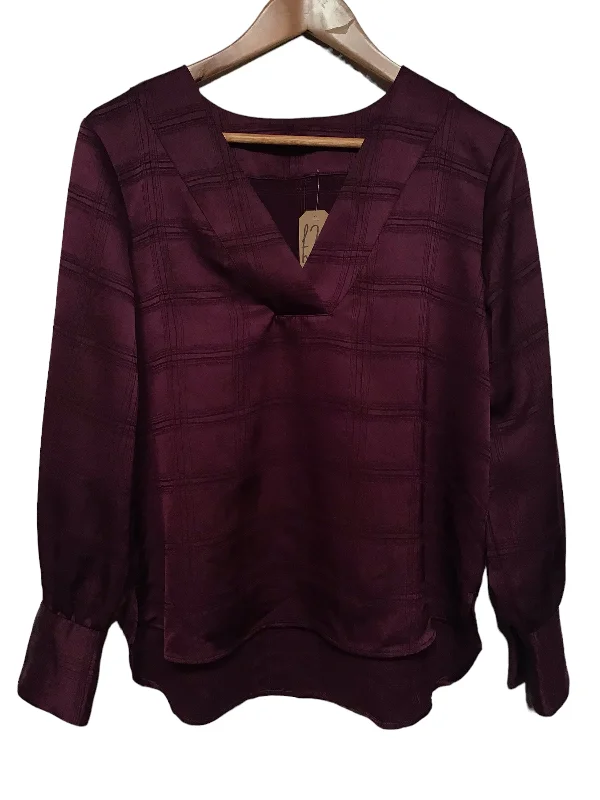 Women’s Burgundy Blouse (Size L)